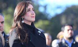 Victoria Villarruel en el acto por el Día de la Bandera en Rosario