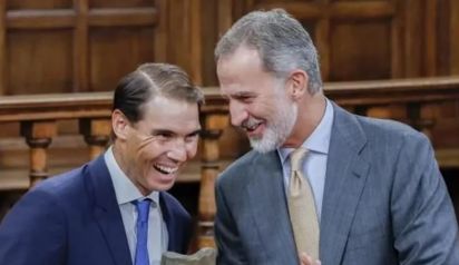 Rafael Nadal y El Rey Felipe