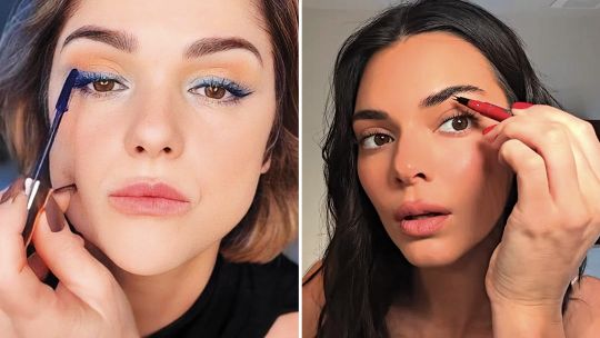 Araceli González y Kendall Jenner dan lecciones de maquillaje.