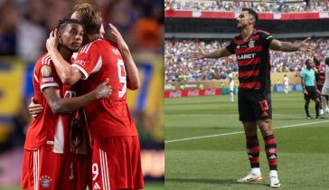 El festejo de Bayern Múnich y Flamengo