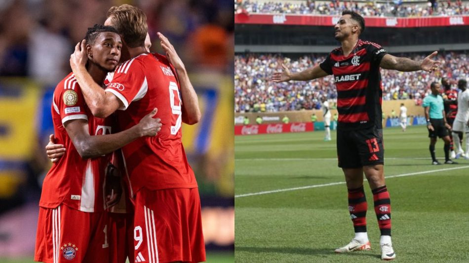 El festejo de Bayern Múnich y Flamengo