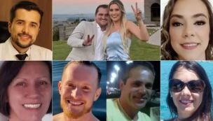 Víctimas del accidente en globo en Brasil
