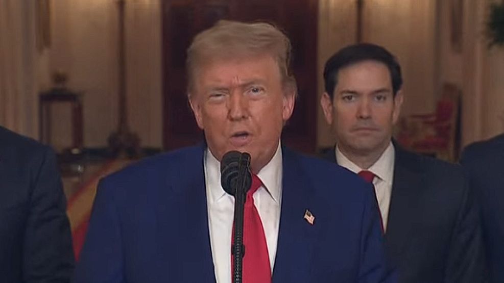 Donald Trump, por cadena nacional.