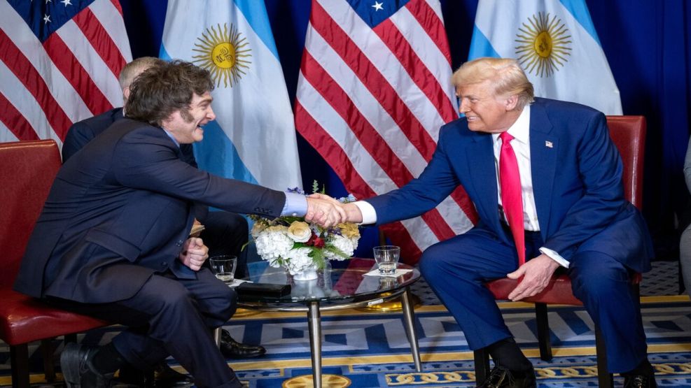 Reunión del presidente Trump con el presidente Milei