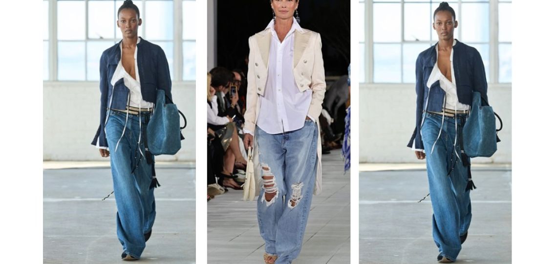 Jeans que se arrastran: Gucci, Versace y Ralph Lauren ya lo establecieron