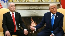 El primer ministro israelí, Benjamin Netanyahu, y el presidente norteamericano Donald Trump