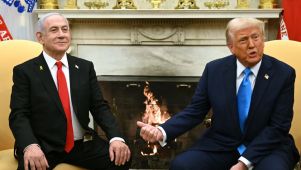 El primer ministro israelí, Benjamin Netanyahu, y el presidente norteamericano Donald Trump