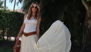 María Vázquez causó furor con un look relajado y sugerente