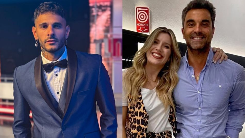 Emiliano Toper, Laurita Fernández y Claudio Brusca