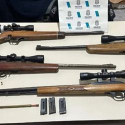 Parte de las armas secuestradas.