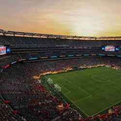 Estadio al atardecer, antes del partido del Grupo A de la Copa Mundial de Clubes de la FIFA 2025 entre el Porto FC de Portugal y el Al-Ahly de Egipto, en Nueva Jersey. Foto de CHARLY TRIBALLEAU / AFP | Foto:AFP
