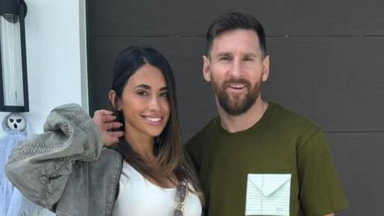 Antonela Roccuzzo y Lionel Messi