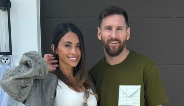 Antonela Roccuzzo y Lionel Messi