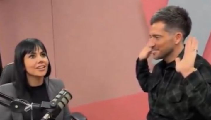 El beso entre Romina Uhrig y Juan Pablo de Vigili que sorprendió en la red: "El bigote se prendió"