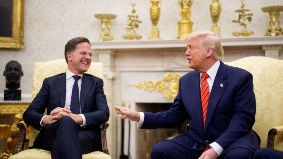 Donald Trump y Mark Rutte