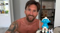 Messi y su torta de cumpleaños