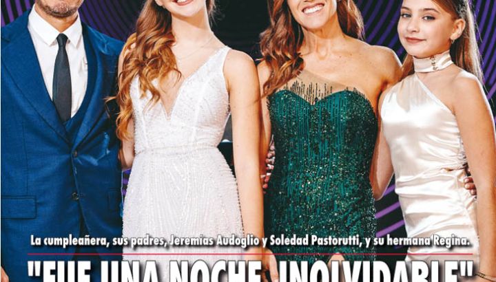 "Fue una noche inolvidable", los 15 de Antonia, la hija de La Sole