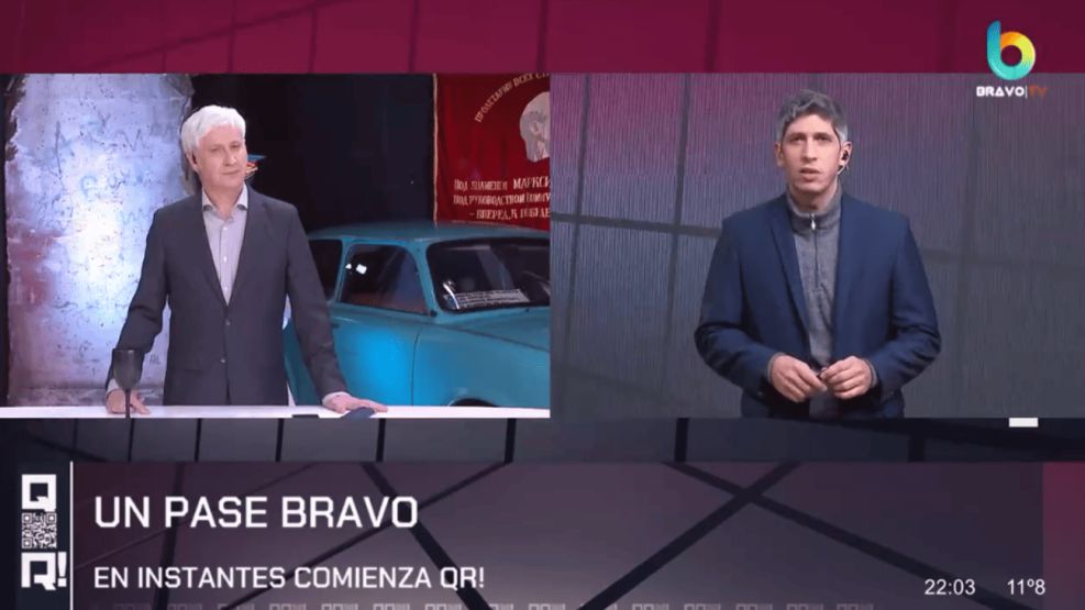 El pase entre "Comunistas" y "QR"