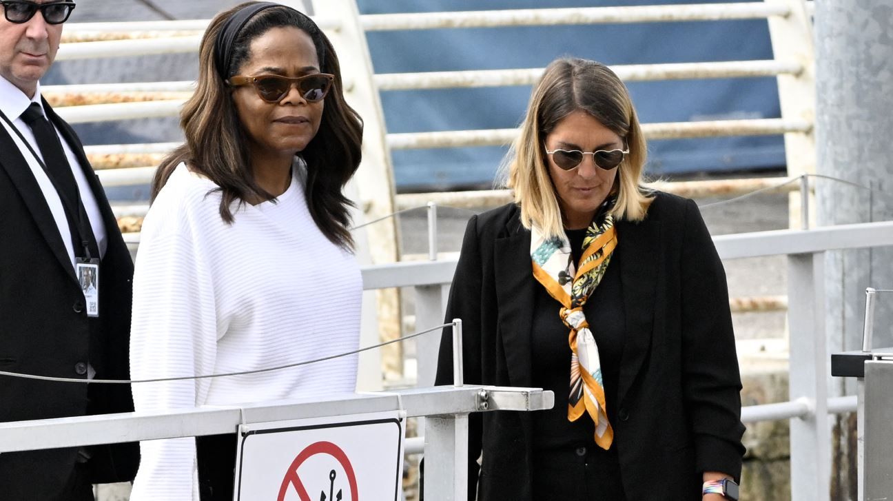 Oprah Winfrey para la boda de Jeff Bezos y Lauren Sanchez