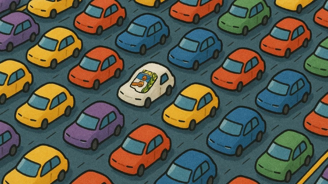 PJ caught in midyear traffic jam.