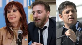 Crsitina Kirchner, Federico Otermín y Axel Kicillof
