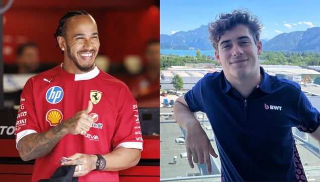 Franco Colapinto y Lewis Hamilton