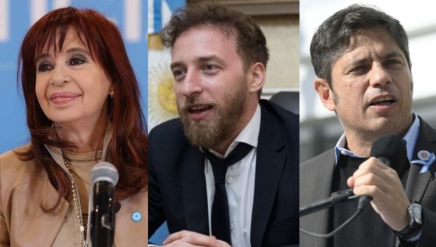 Crsitina Kirchner, Federico Otermín y Axel Kicillof