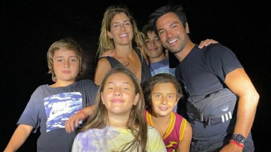 El Chino Leunis junto a sus hijos