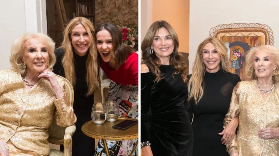 Mirtha Legrand, Natalia Oreiro y Andrea Frigerio