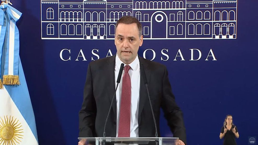 La noticia había sido adelantada por el vocero presidencial Manuel Adorni en conferencia de prensa. 