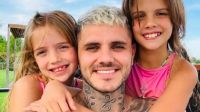 MAURO ICARDI JUNTO A SUS HIJAS FRANCESCA E ISABELLA