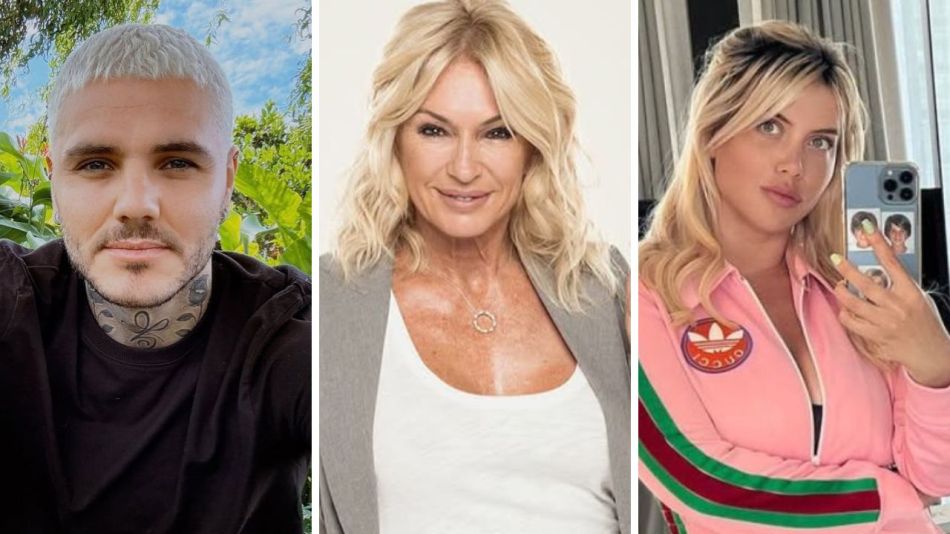 Yanina Latorre, Mauro Icardi y Wanda Nara