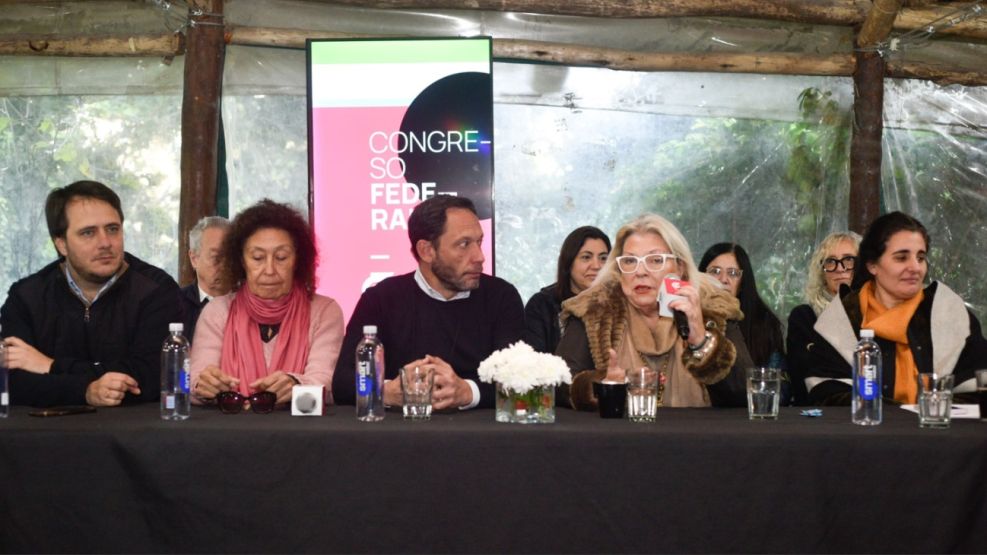 Elisa Carrió en el Congreso de la Coalición Cívica 2025