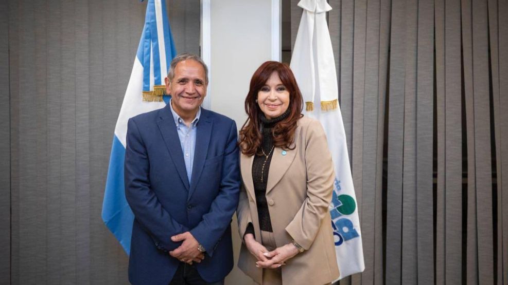 Sergio Palazzo y Cristina Kirchner