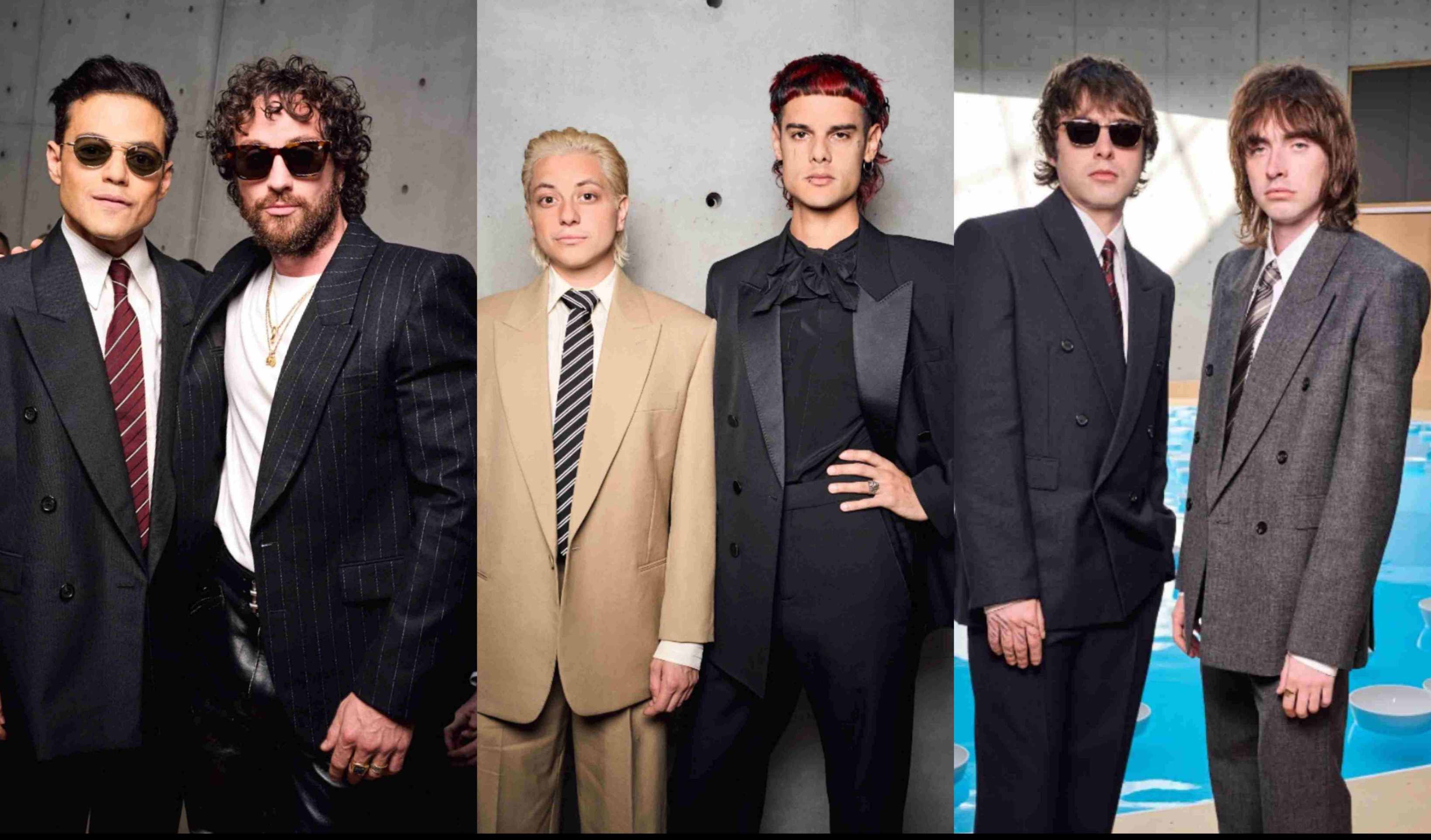 R.Malek y A.Taylor-Johnson; Paco Amoroso y Ca7riel; Lennon y Gene Gallagher.