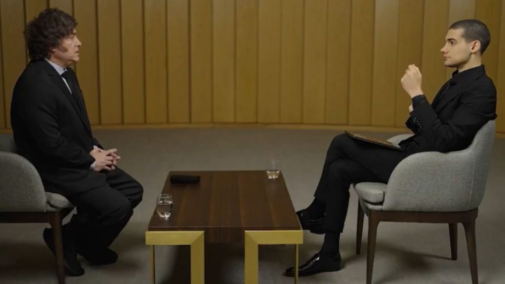 Javier Milei entrevista Mario Nawfal