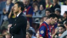 Luis Enrique y Lionel Messi