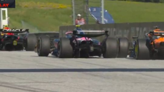 Así fue la maniobra por la que sancionaron a Colapinto en el GP de Austria