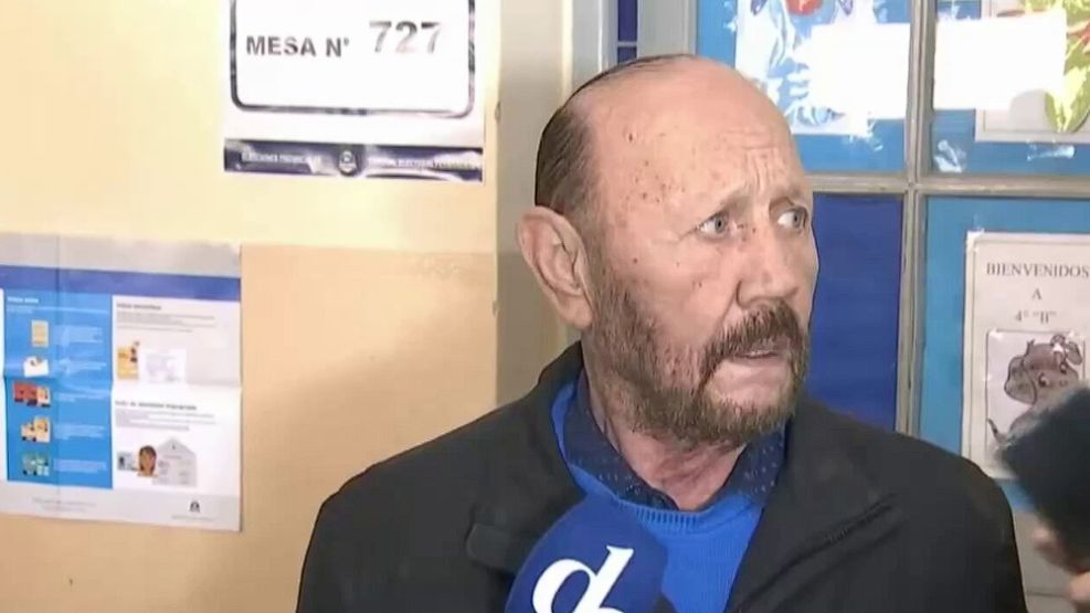 Gildo Insfrán, votando en Formosa.