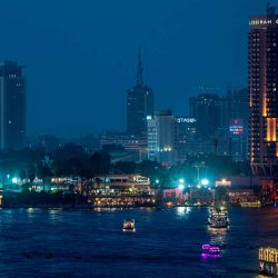 Barcos navegan por el río Nilo en El Cairo, la capital egipcia. Foto de Khaled DESOUKI / AFP | Foto:AFP