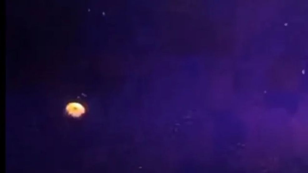 Policía aseguró haber visto un OVNI y lo registró.