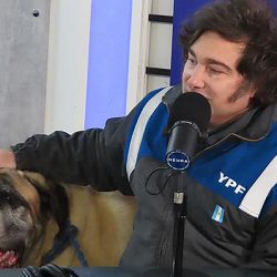 Conan II, con Javier Milei | Foto:Cedoc
