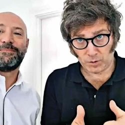 Diego Spagnuolo y Javier Milei | Foto:Cedoc