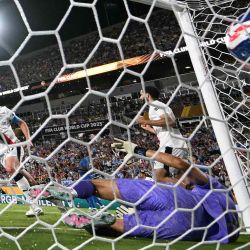 El centrocampista portugués #20 del Manchester City, Bernardo Silva, celebra tras el Gol. Copa Mundial de Clubes FIFA 2025. Foto de Chandan Khanna / AFP | Foto:AFP