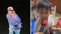 Karol G y Felipe, el niño viral argentino