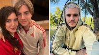 Valentino, el hijo de Wanda Nara, y Mauro Icardi