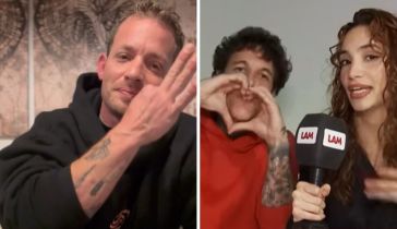 Santiago del Azar, Alex Caniggia y Melody Luz