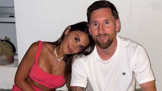 Antonela Roccuzzo y Lionel Messi