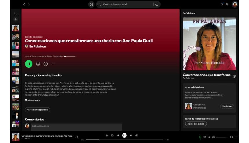 "En Palabras", el podcast de Marce Hurtado