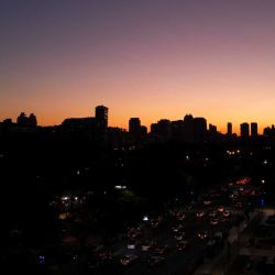 Vista aérea de Buenos Aires al atardecer, en vísperas de la 66.ª Cumbre de Líderes del Mercosur. Foto de LUIS ROBAYO / AFP | Foto:AFP